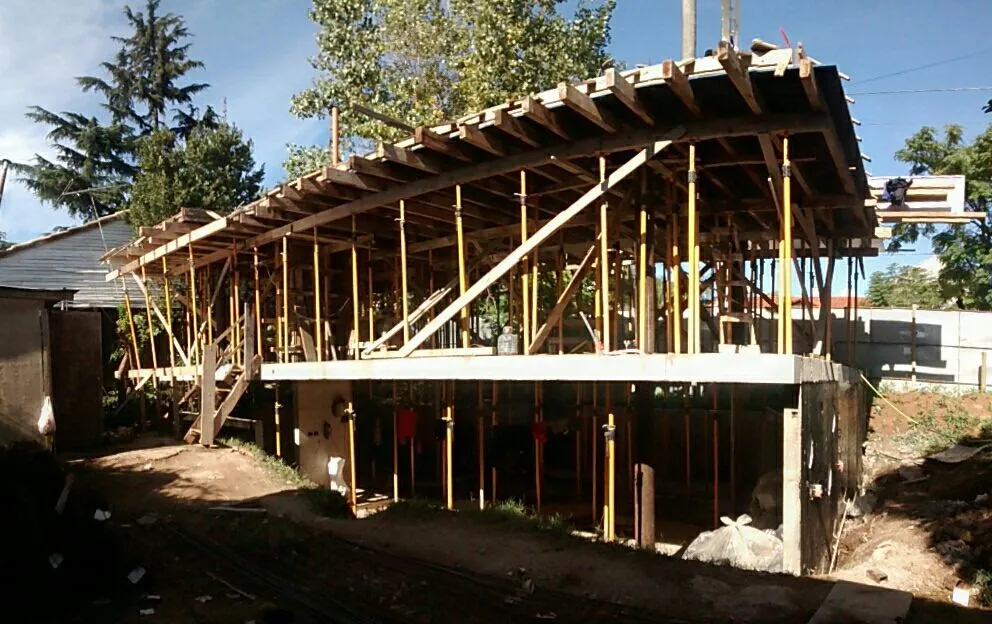 Estructura de hormigón armado terminada